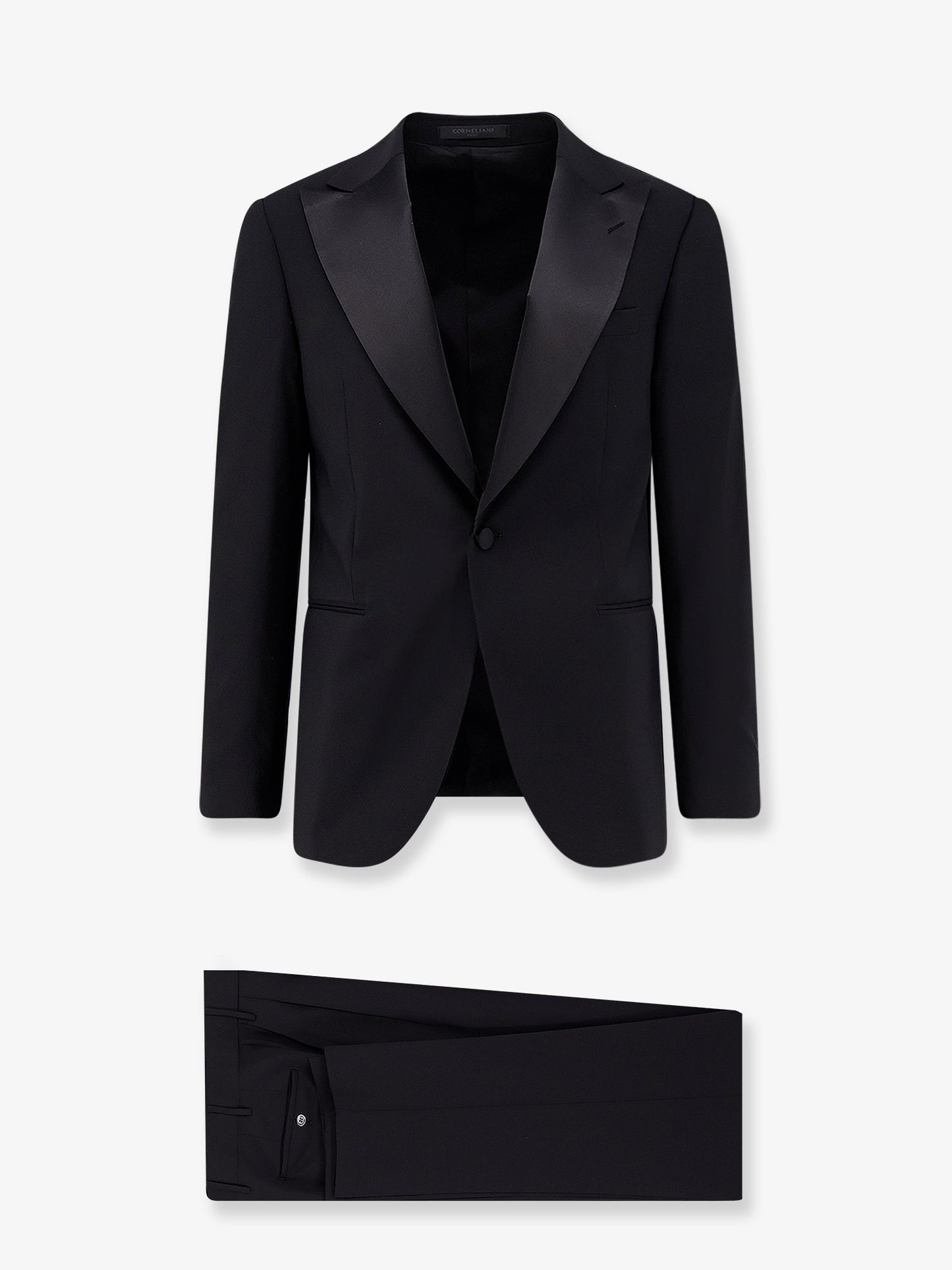 Virgin wool and mohair tuxedo