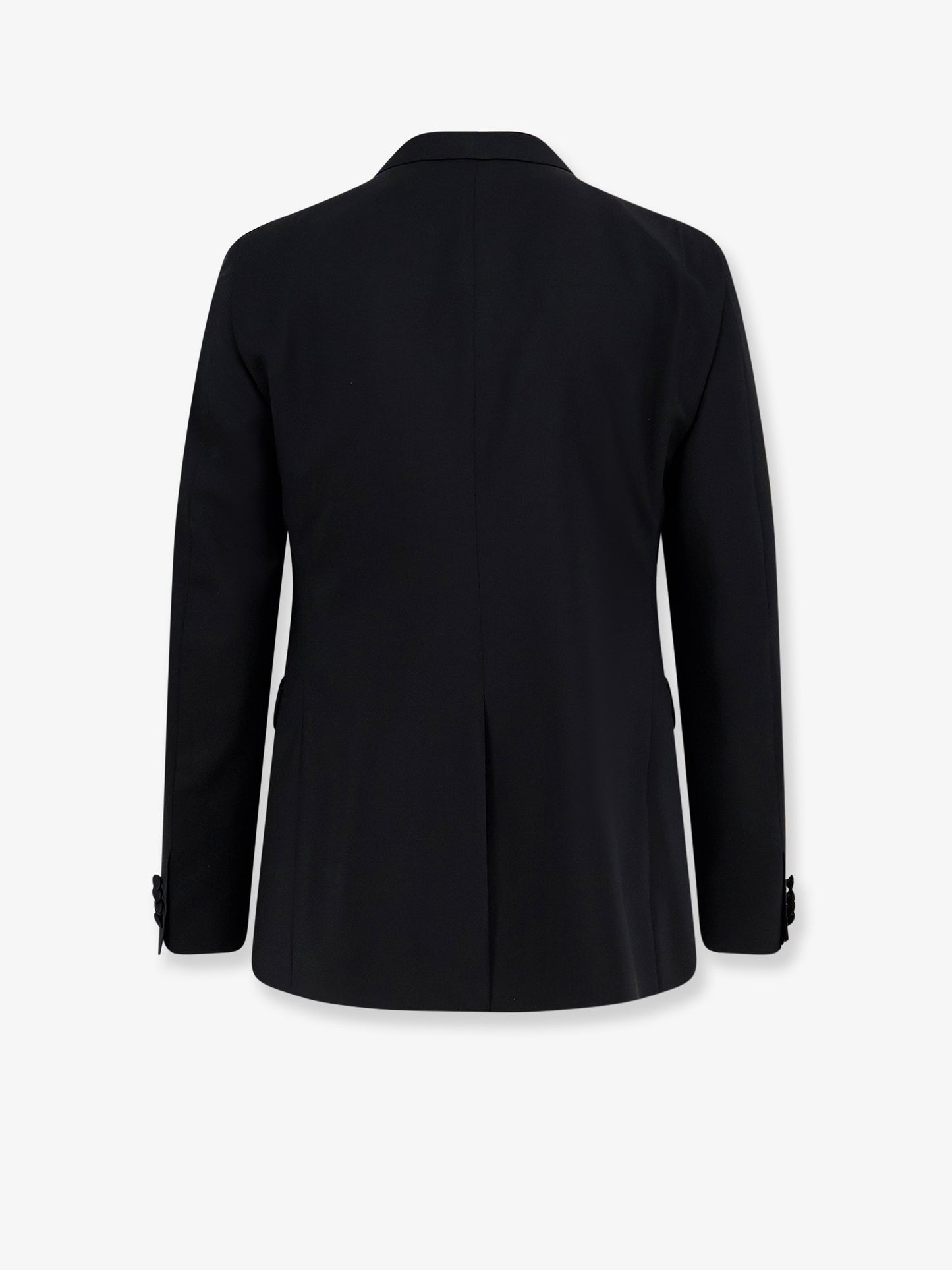 Double-breasted virgin wool and mohair tuxedo