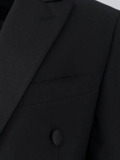 Double-breasted virgin wool and mohair tuxedo thumbnail