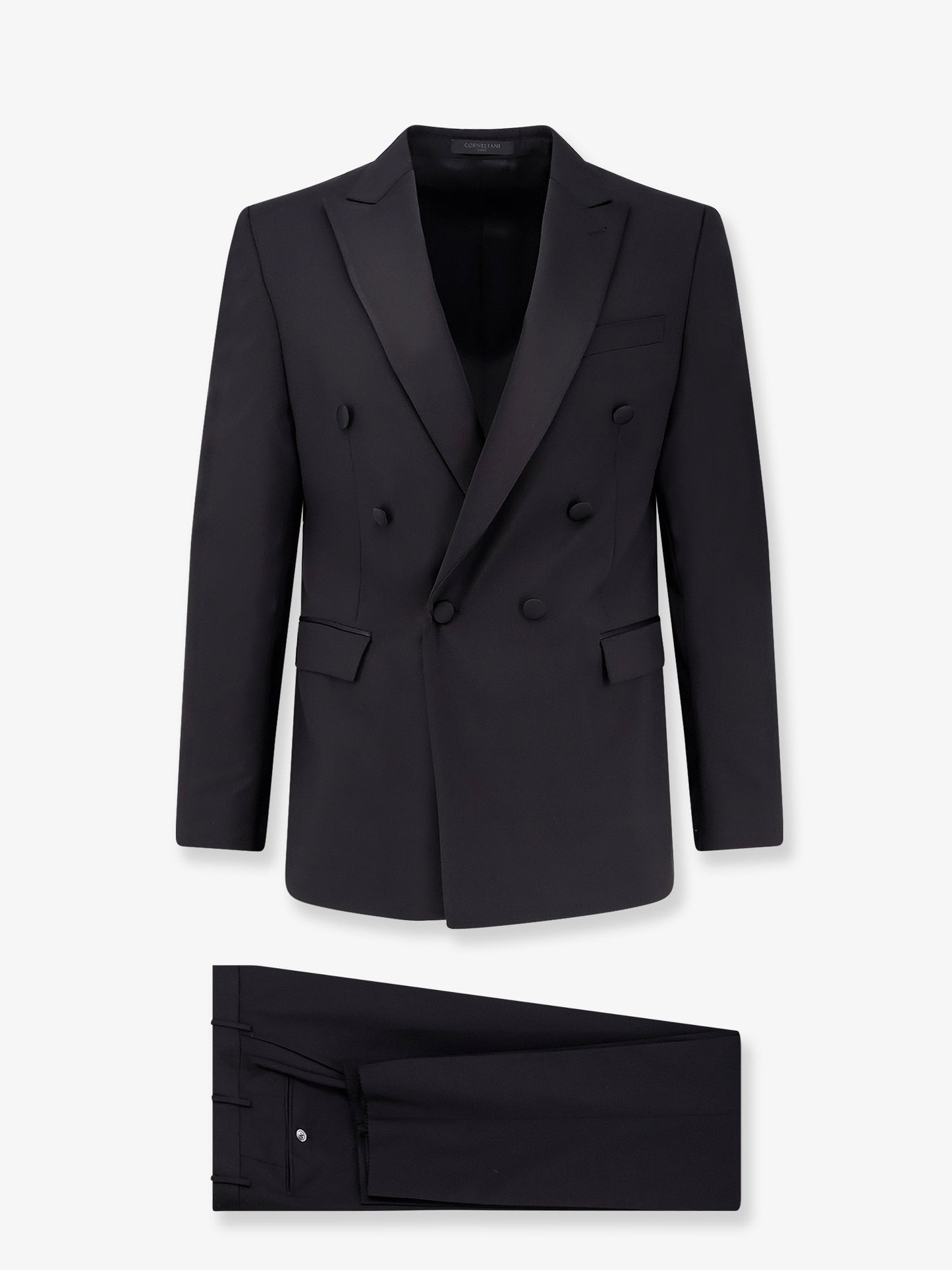 Virgin wool and mohair tuxedo