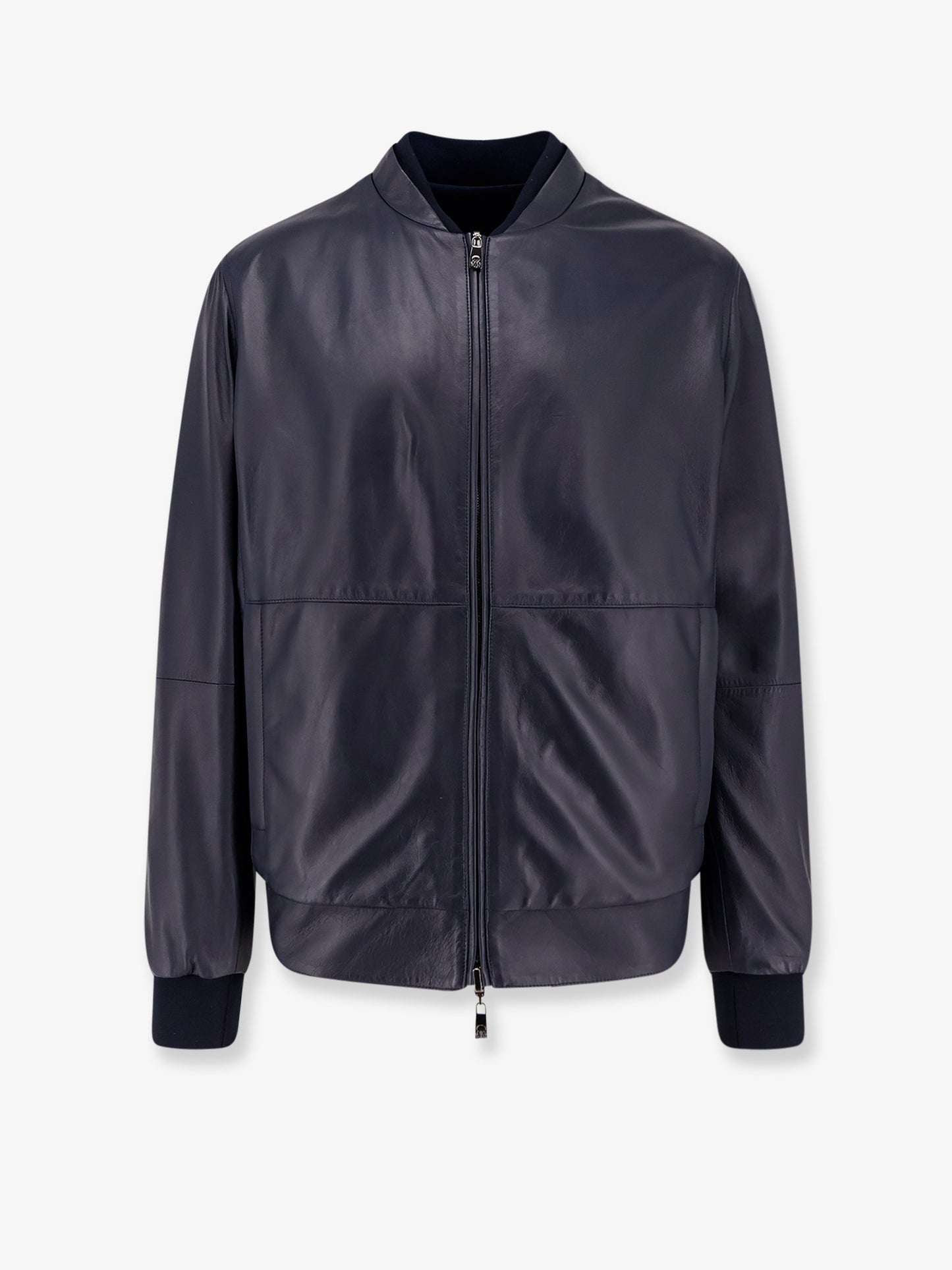 Reversible leather jacket