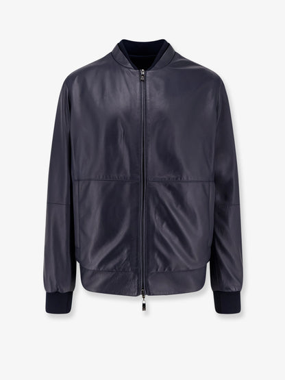 Reversible leather jacket thumbnail
