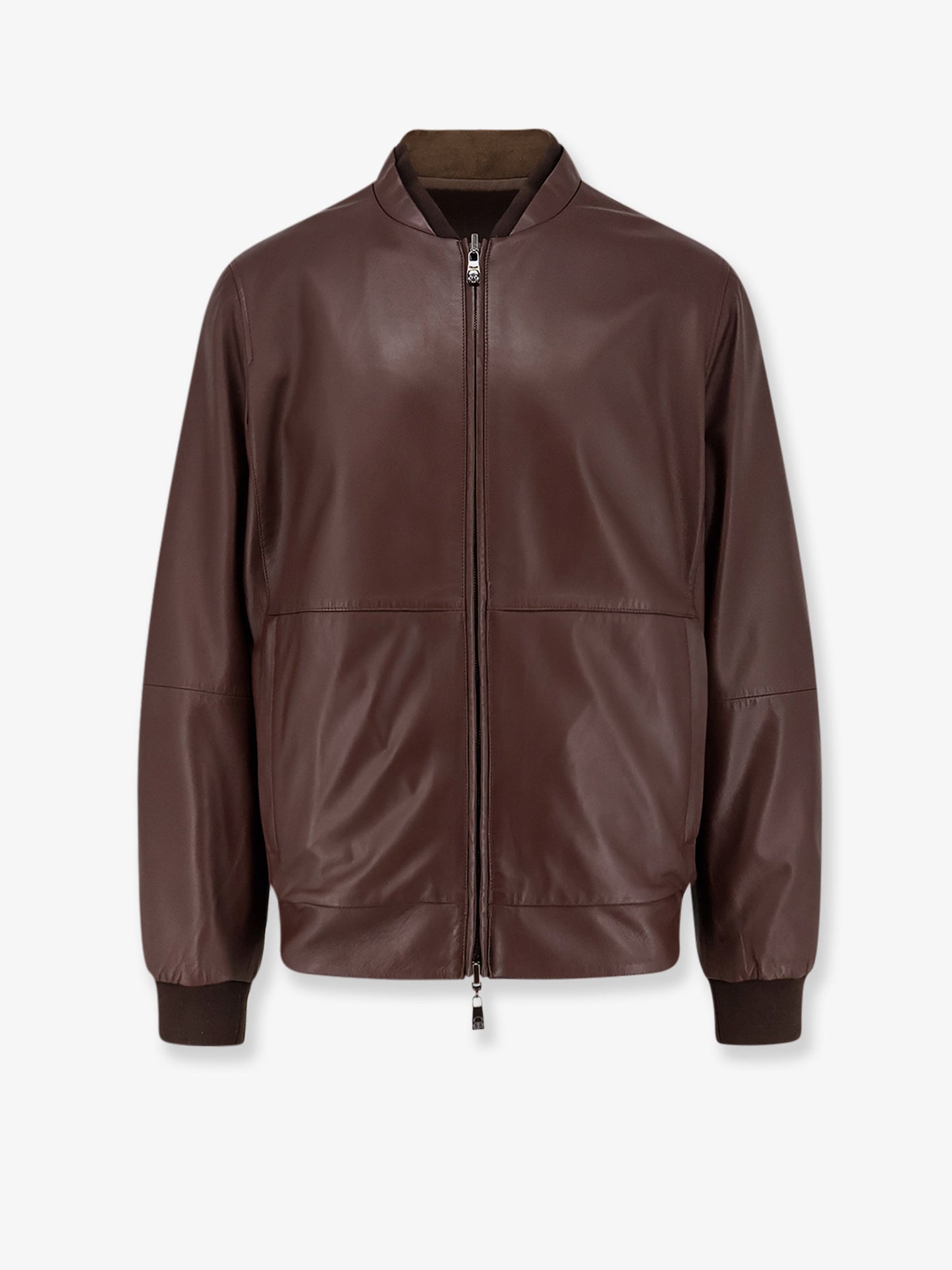 Reversible leather jacket
