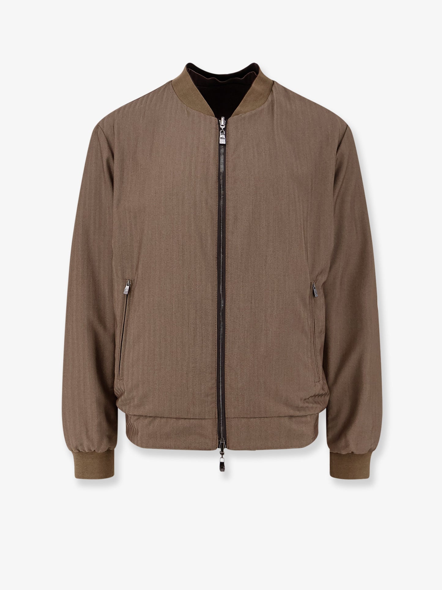 Reversible leather jacket