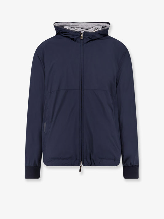 Reversible nylon jacket