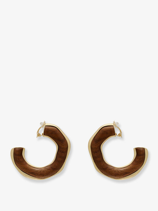 Madeira natural wood earrings