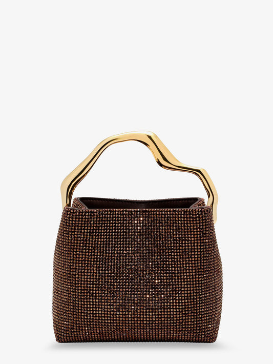 Solene Mini handbag with all-over crystals