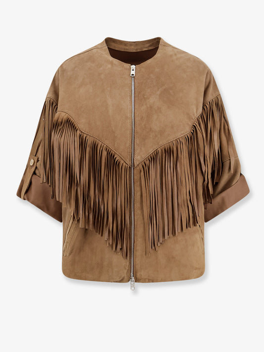 Fringed suede jacket