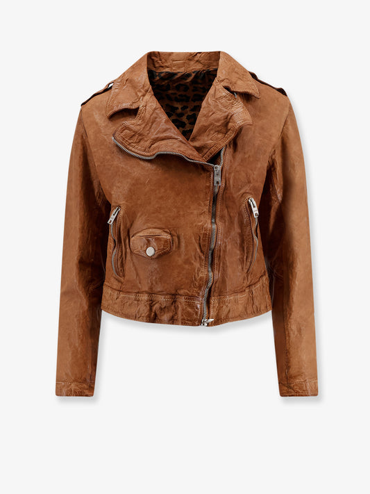 Natural Washed Leather Jacket