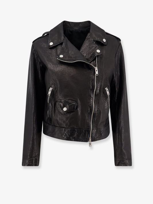 Natural Washed Leather Jacket