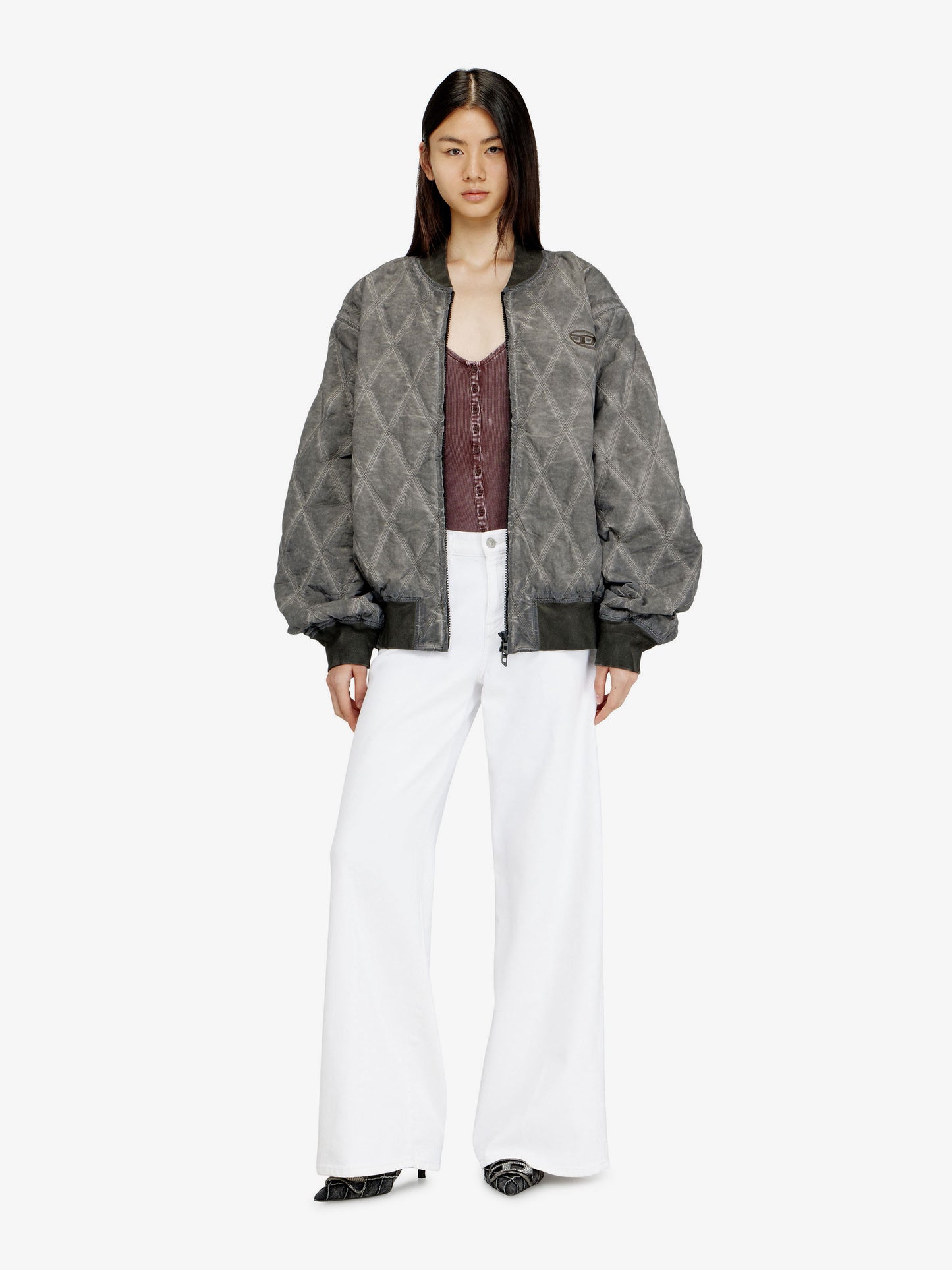 Cotton blend trousers