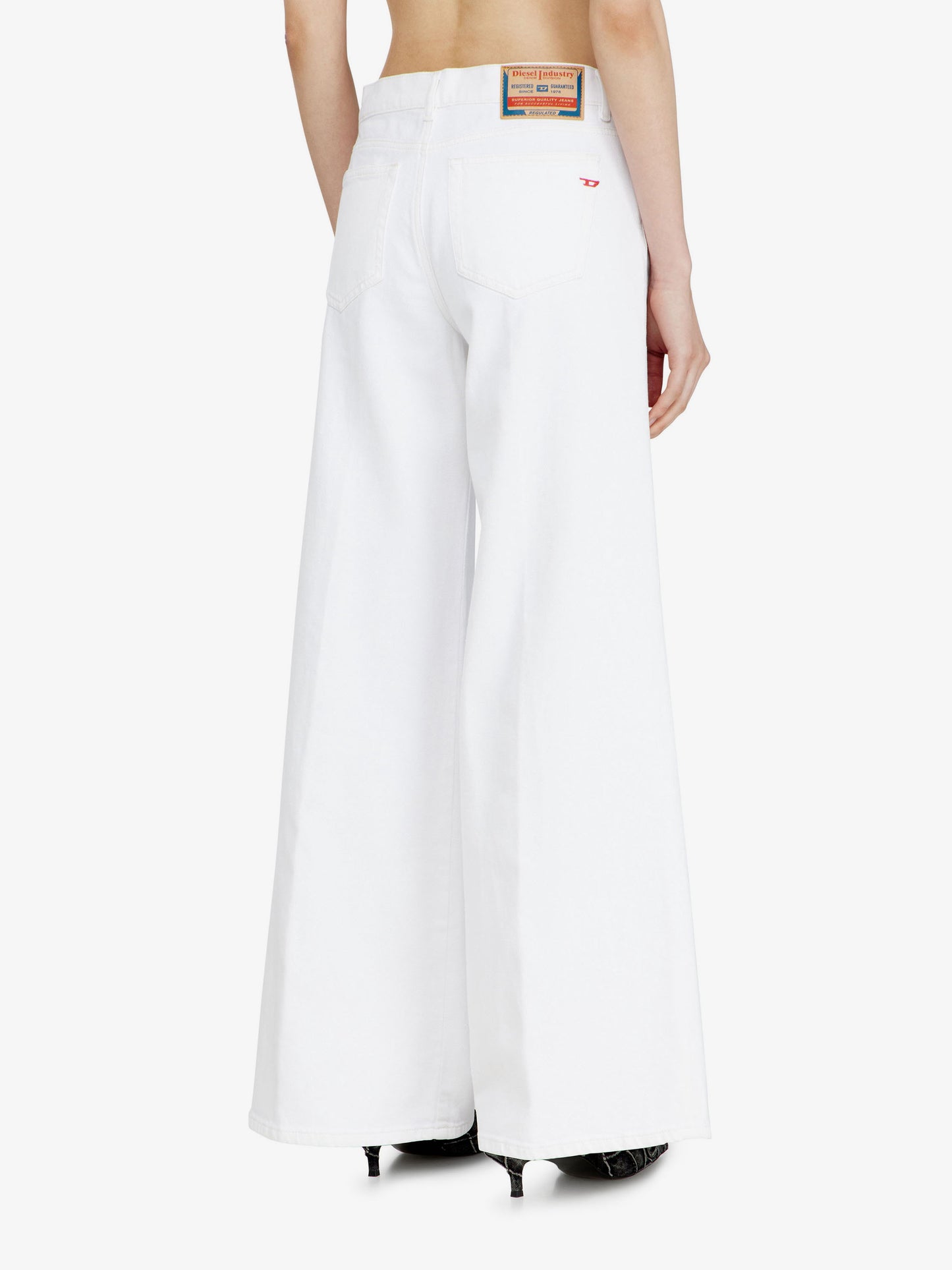 Cotton blend trousers