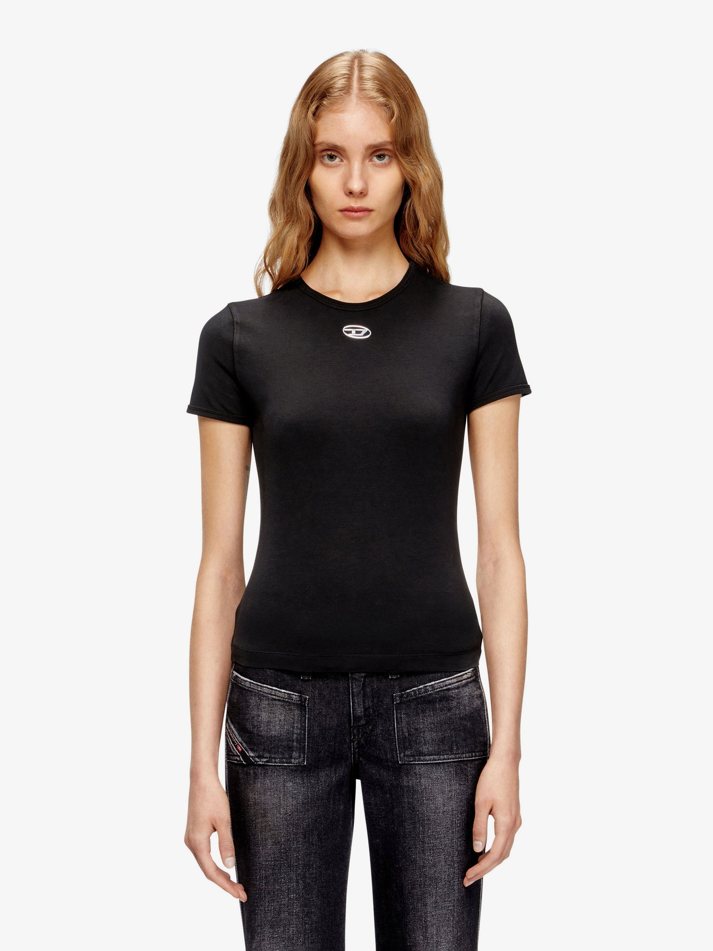 T-Uncutieslong-OD cotton blend t-shirt