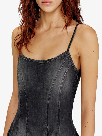 DE-SPOKY-S denim short dress thumbnail