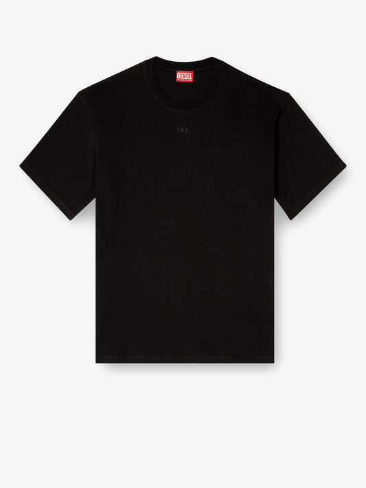 Cotton T-shirt with embroidered logo on the front