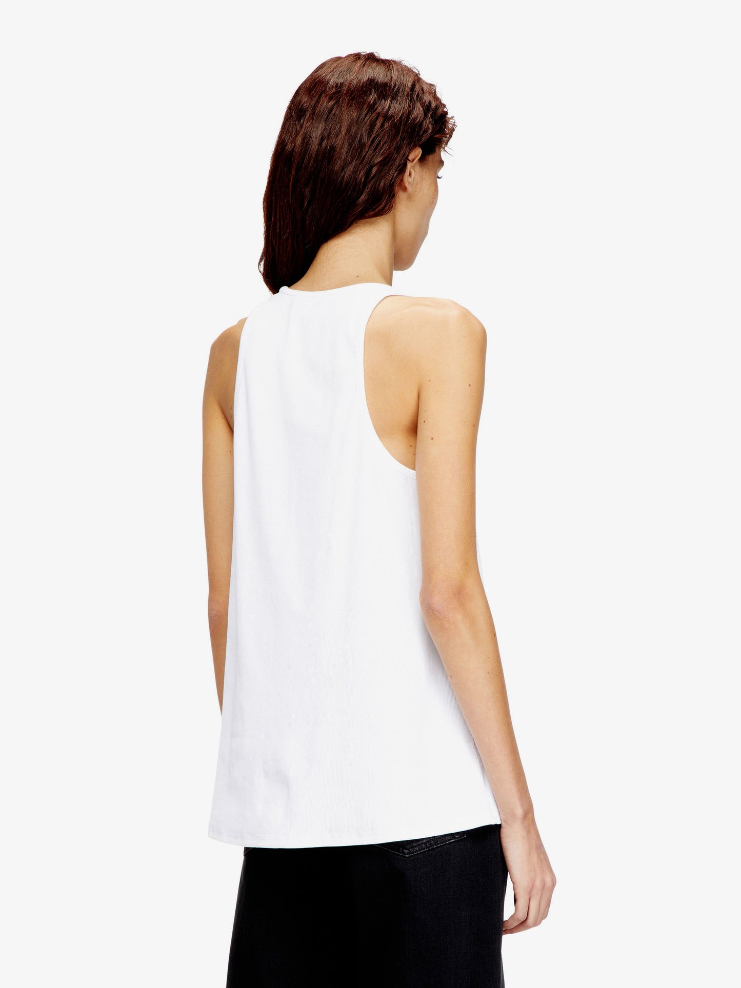 Ribbed cotton tank top