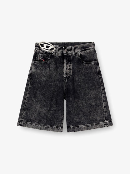 DE-SIRE-SHORT- S2 black denim bermuda shorts thumbnail