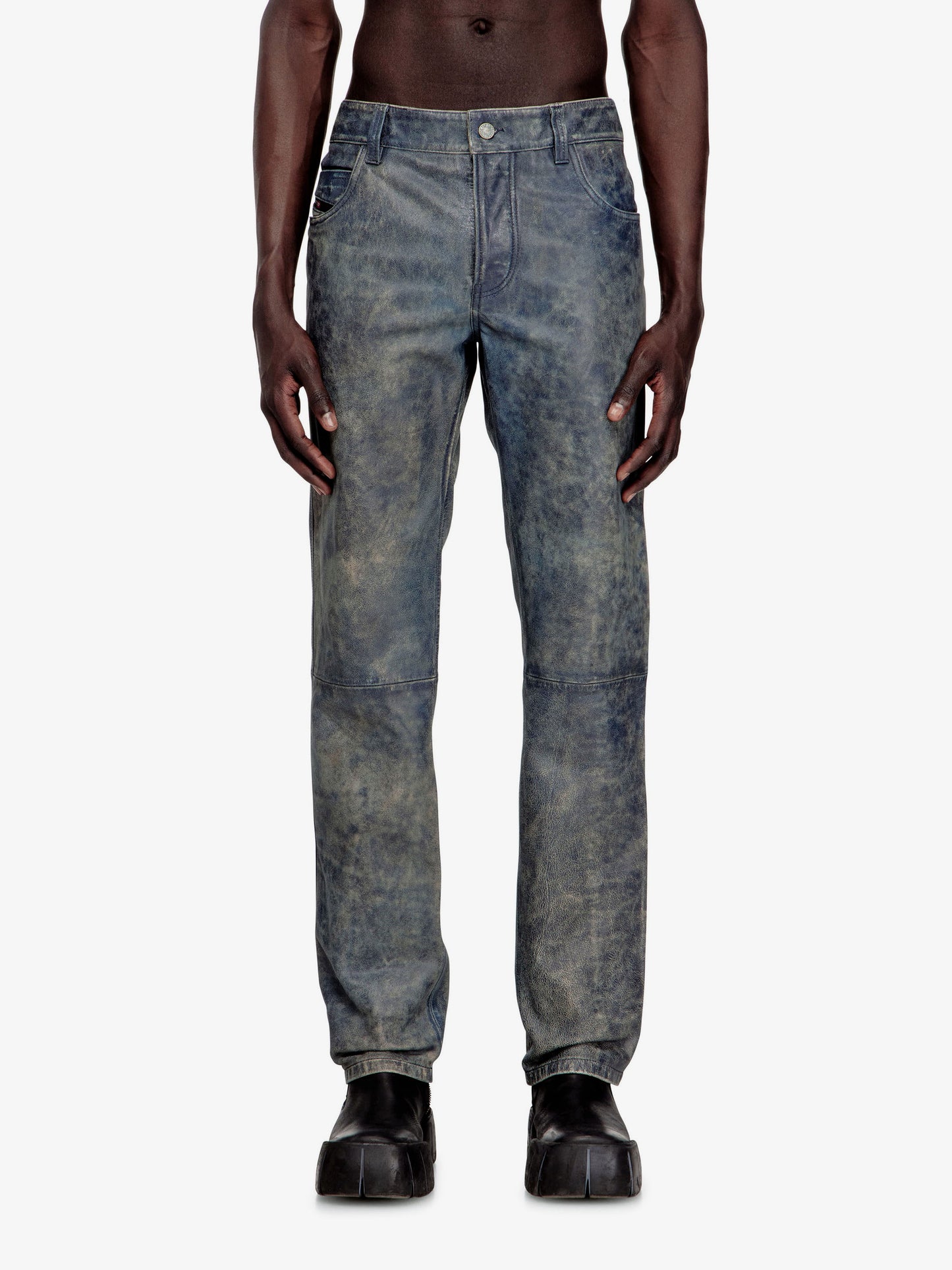 P-Vyll-Qmbw leather trousers