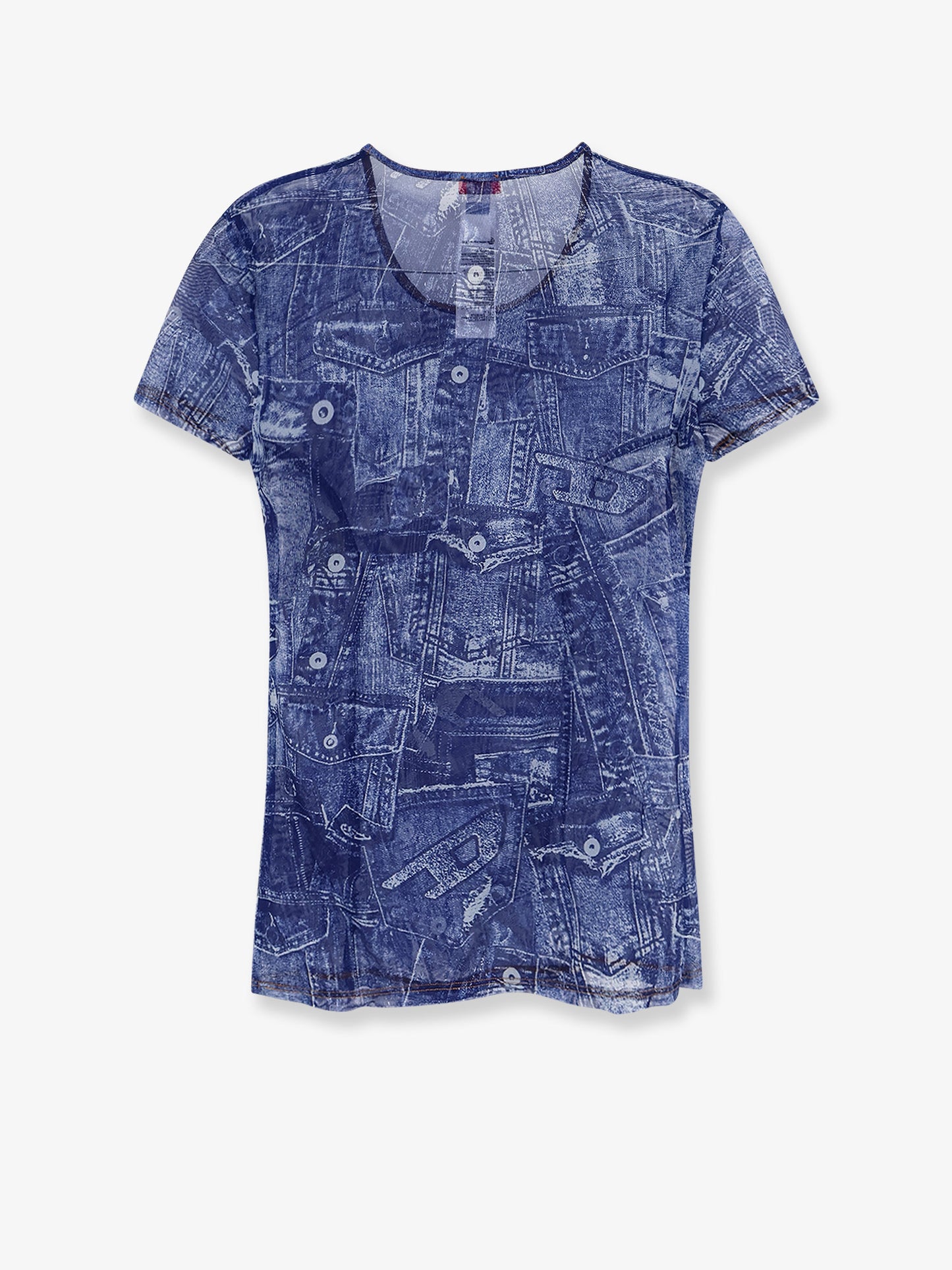 Kasia t-shirt with denim print