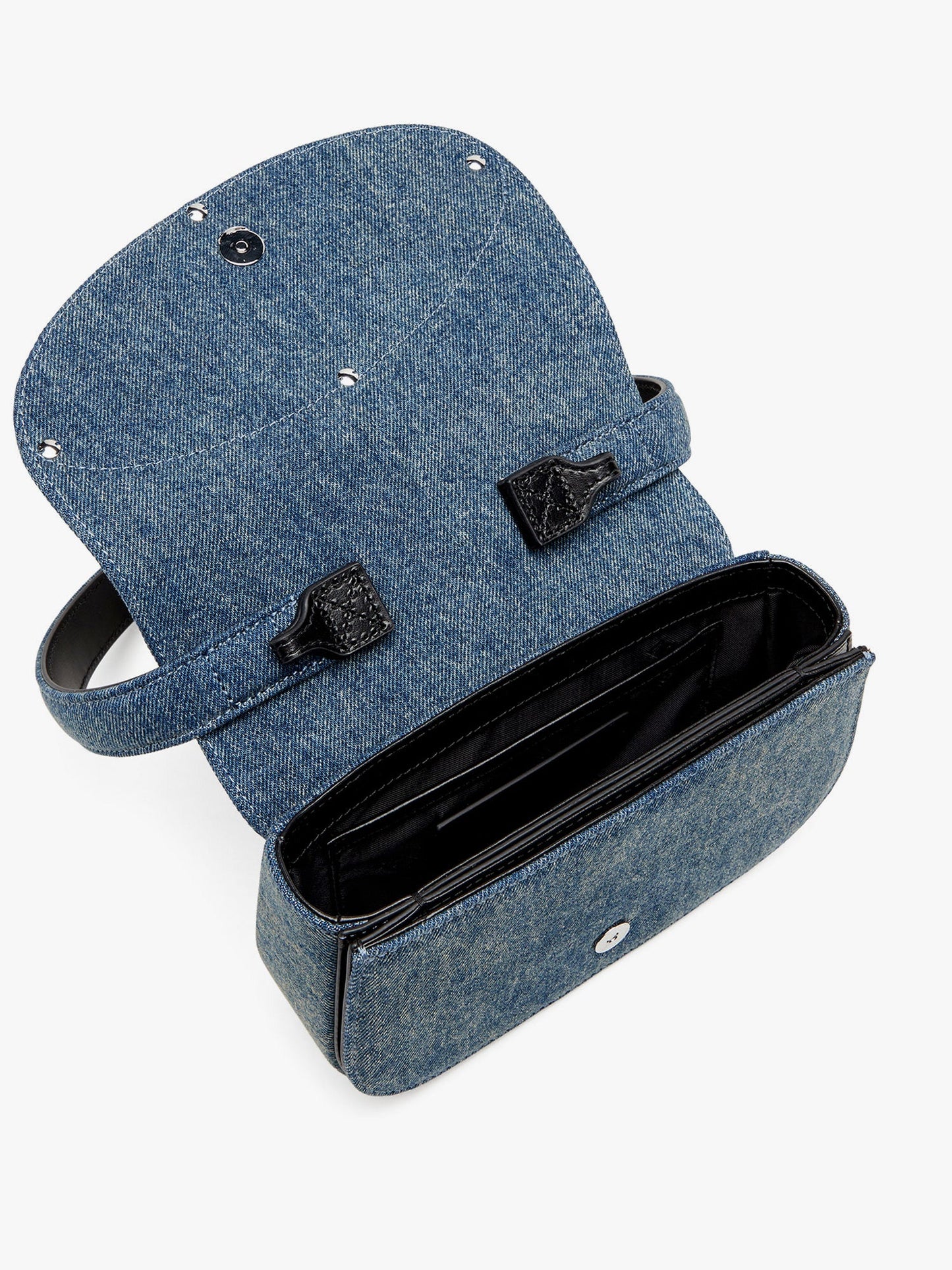 1DR denim shoulder bag