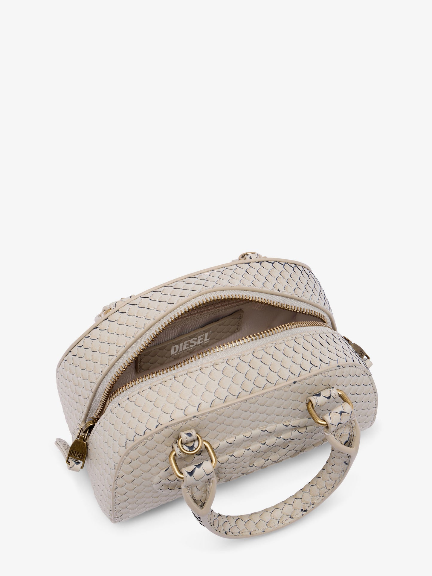 1DR Dome python leather crossbody bag