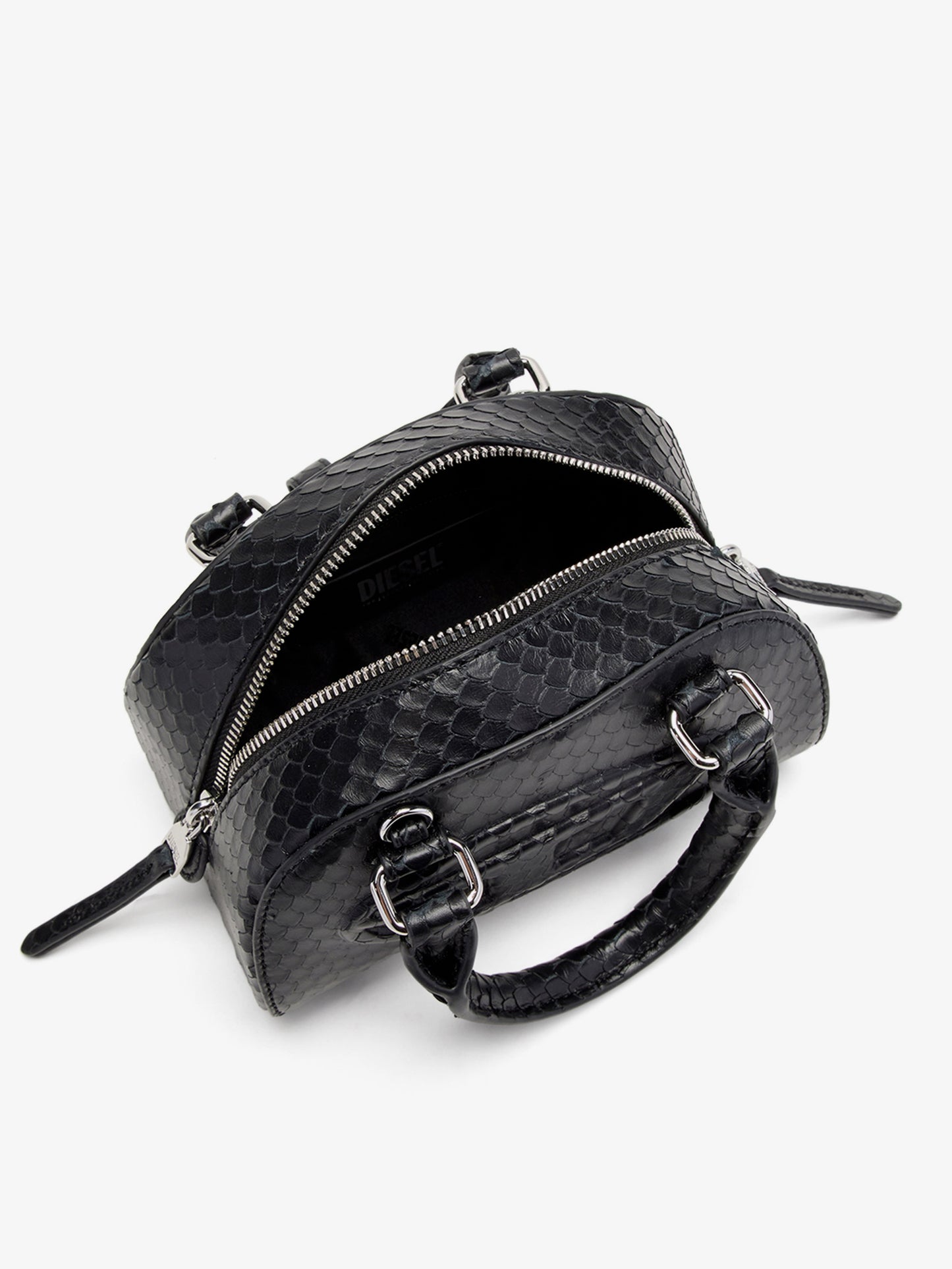 1DR Dome python leather crossbody bag
