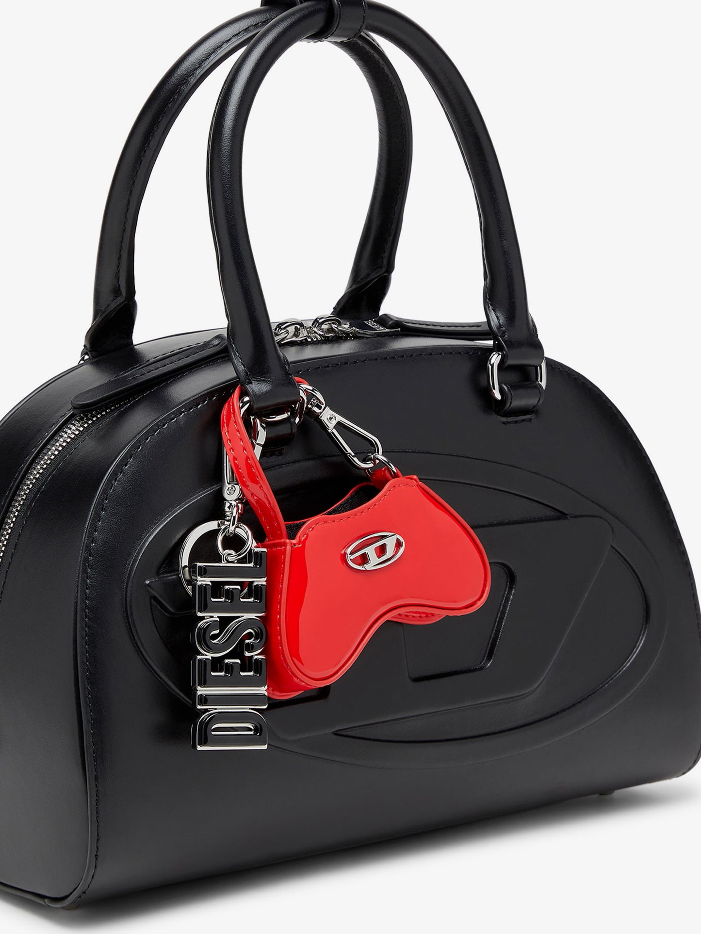 Glossy Play Charm keychain