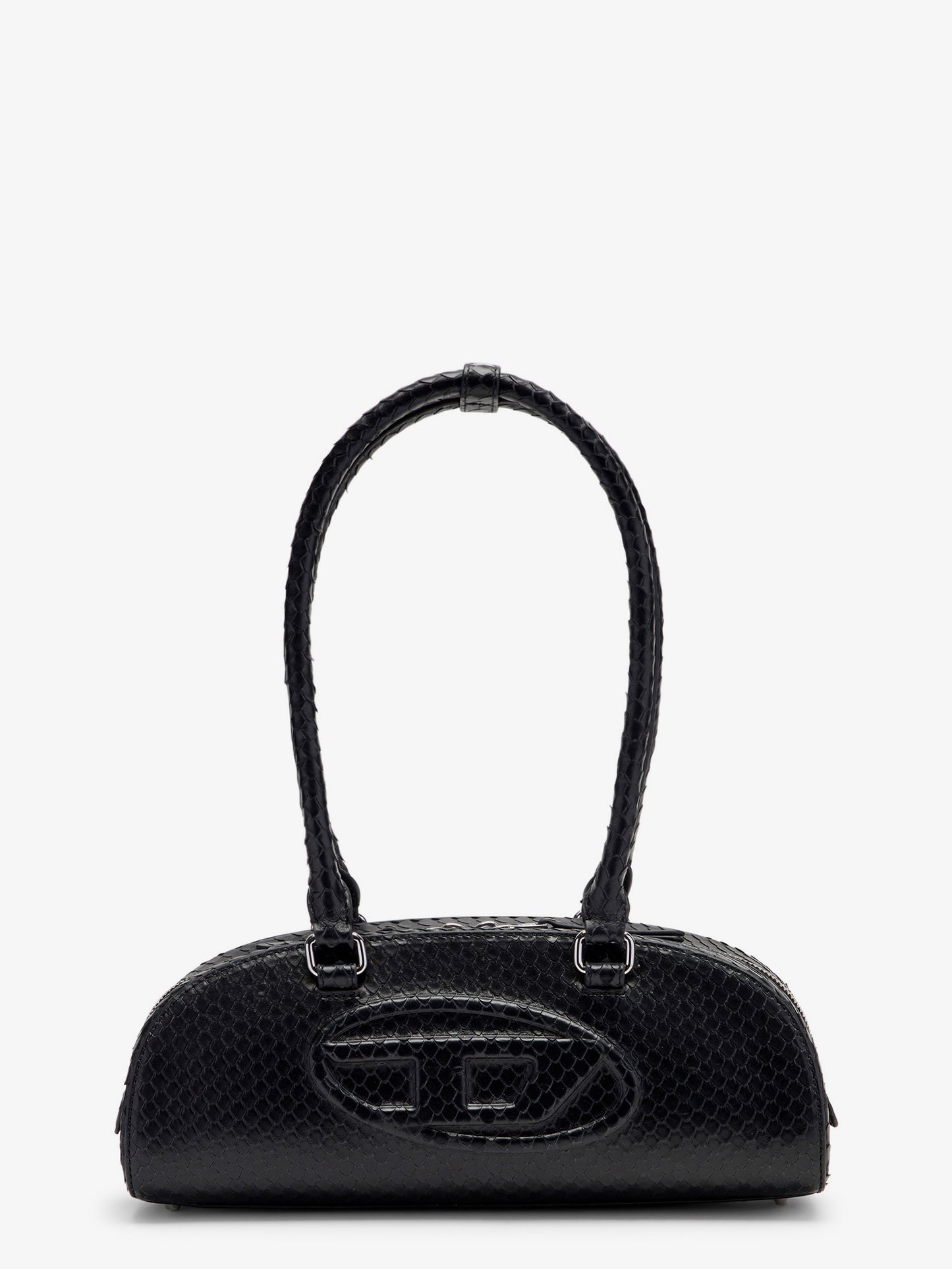 Borsa a spalla 1DR in pelle effetto pitonato
