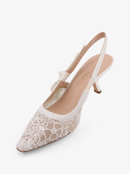 J'adior lace pumps with side bow detail thumbnail