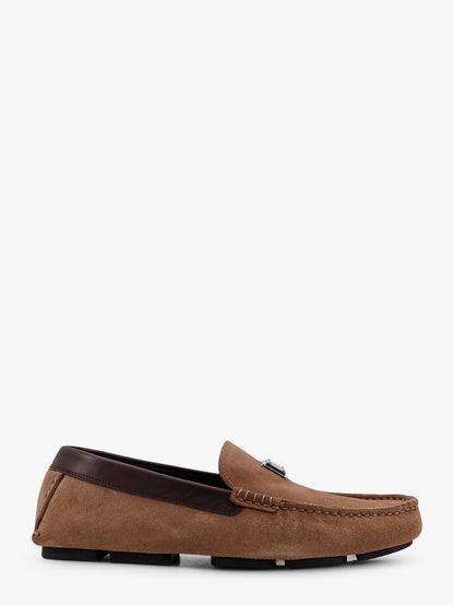 Suede loafer with leather inserts thumbnail