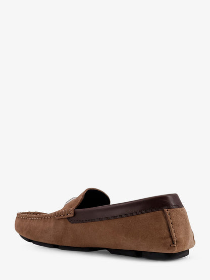 Suede loafer with leather inserts thumbnail