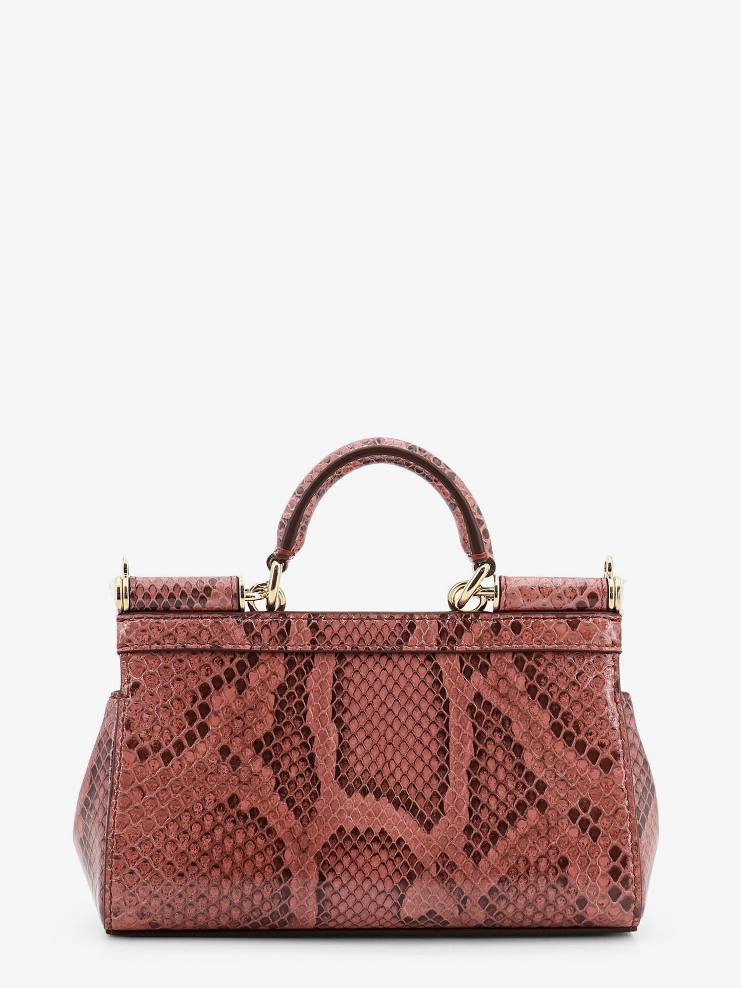 Sicily shiny python mini handbag