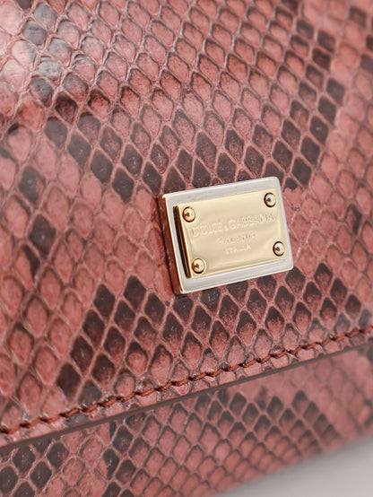 Sicily shiny python mini handbag thumbnail