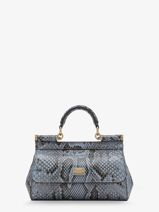 Sicily shiny python mini handbag