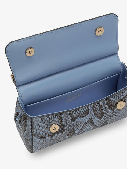 Sicily shiny python mini handbag thumbnail
