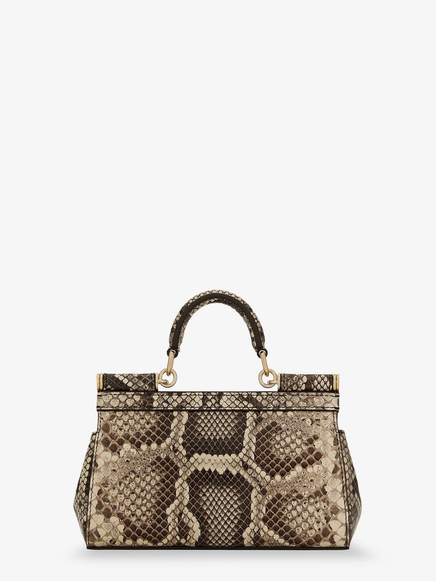 Sicily shiny python mini handbag