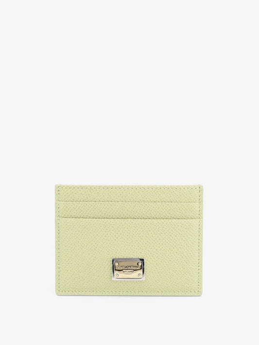 Hammered leather card holder
