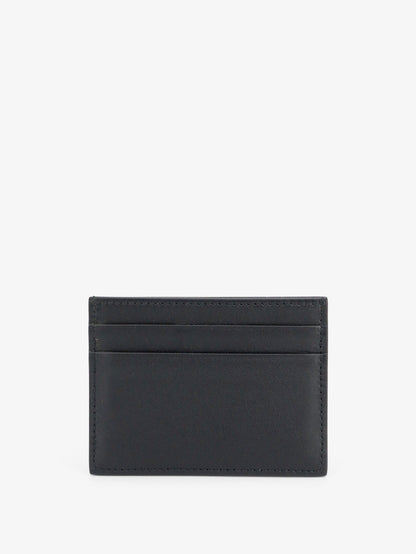 Leather card holder with metal DG logo thumbnail