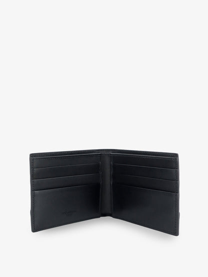 Leather wallet with woven pattern thumbnail