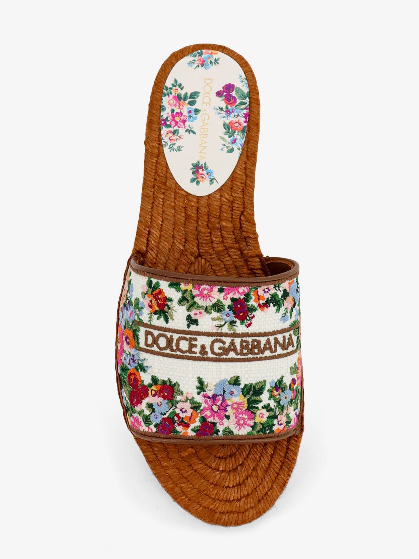 Canvas sandals with embroidered logo on the front