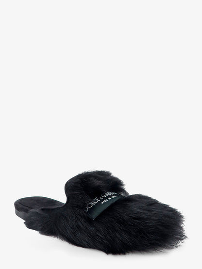 Sheepskin and suede sandals thumbnail