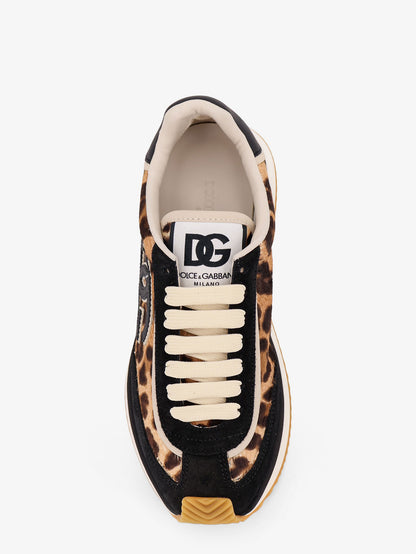 Suede sneakers with animal print thumbnail
