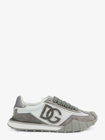 Nylon and suede sneakers with DG logo with rhinestones thumbnail