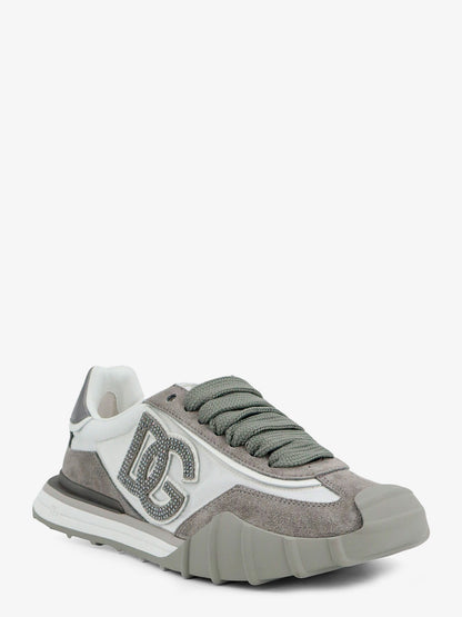 Nylon and suede sneakers with DG logo with rhinestones thumbnail