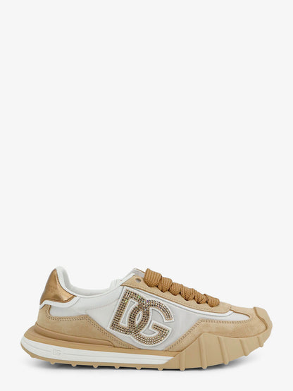 Nylon and suede sneakers with rhinestone DG logo thumbnail