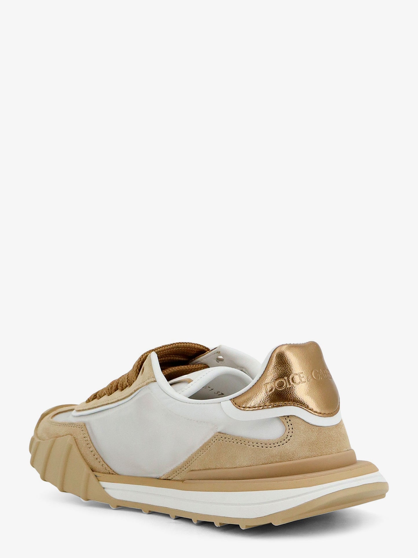 Nylon and suede sneakers with rhinestone DG logo