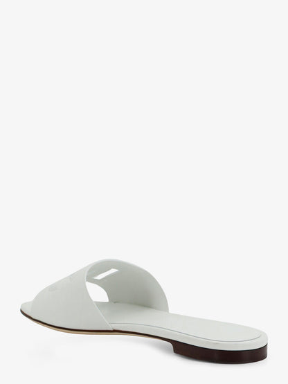 Leather sandals with DG Millennials logo thumbnail