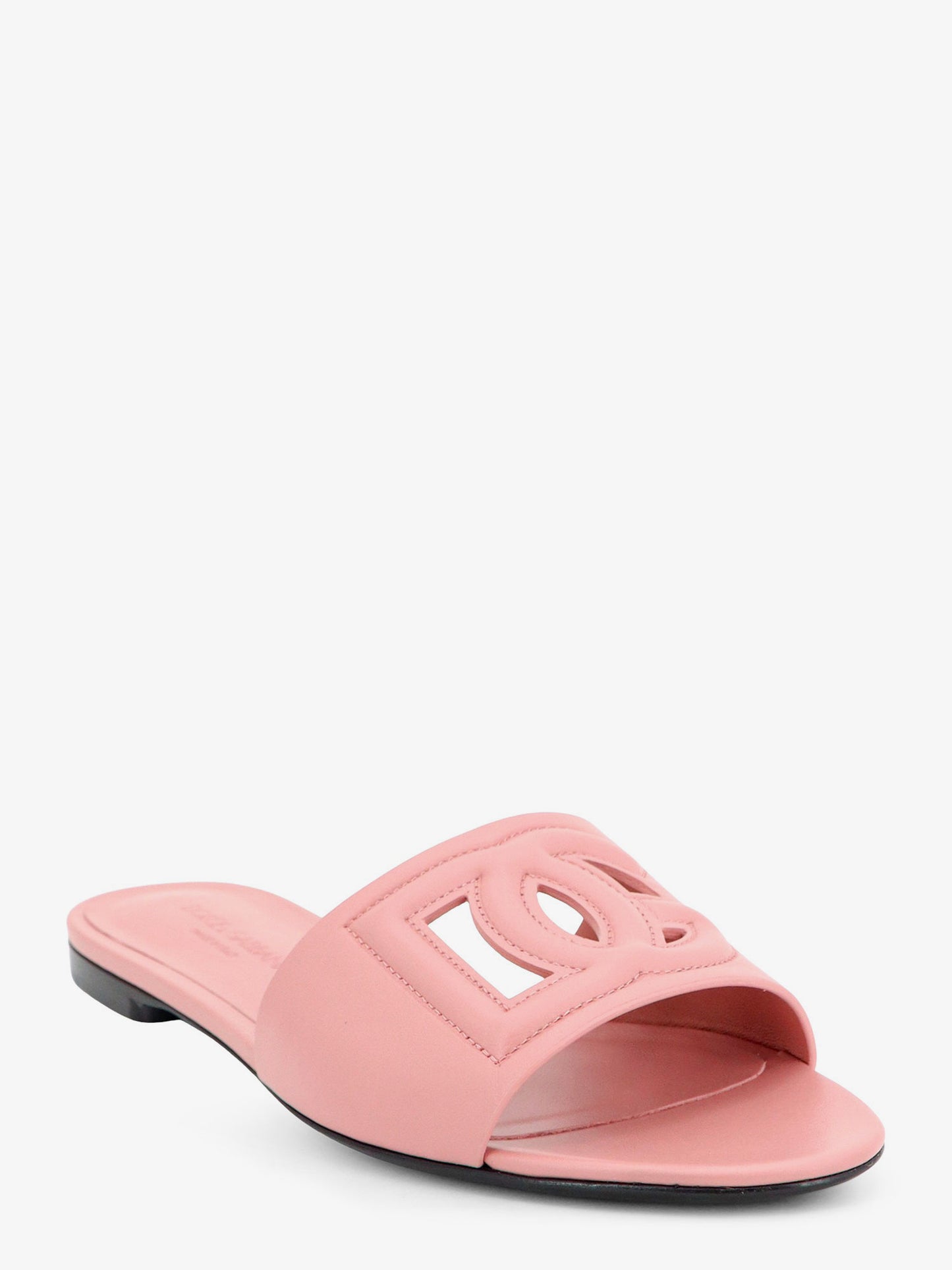 Sandali in pelle con logo DG Millennials