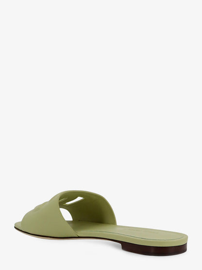 Leather sandals with DG Millennials logo thumbnail