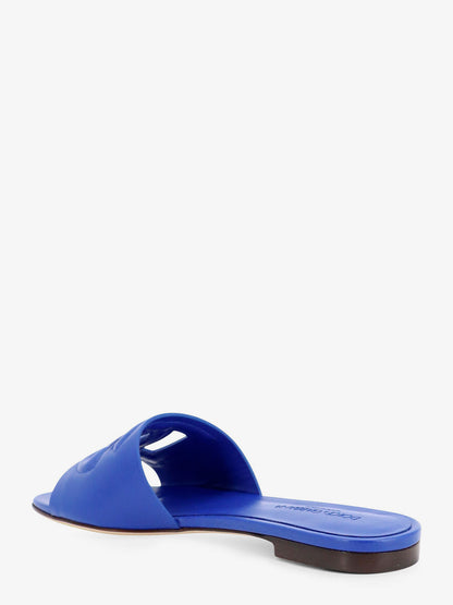 Leather sandals with DG Millennials logo thumbnail
